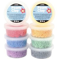 Foam Clay Large, 8x20gr/ 1 Pq.