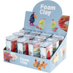 Foam Clay®, couleurs scintillantes, couleurs métalliques, 12set/ 1 Pq.