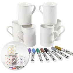 Kits - Décoration de tasses avec des feutres pour porcelaine