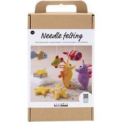 Kit DIY Feutre Aiguilleté, Animaux dans l’eau, 1 Pq.