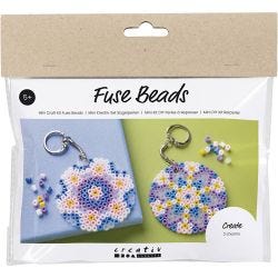 Mini Kit DIY Perles à repasser, Charmes/décorations de sac, ass. de couleurs, 1 Pq.