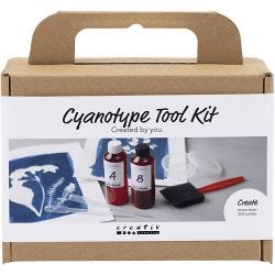Kit d’outils cyanotype, Accessoires, bleu, 1 Pq.