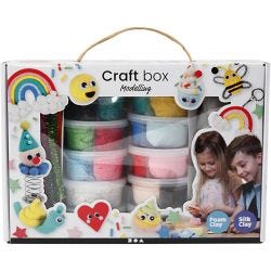 Set de pâtes Foam Clay® et Silk Clay®, ass. de couleurs, 1 set