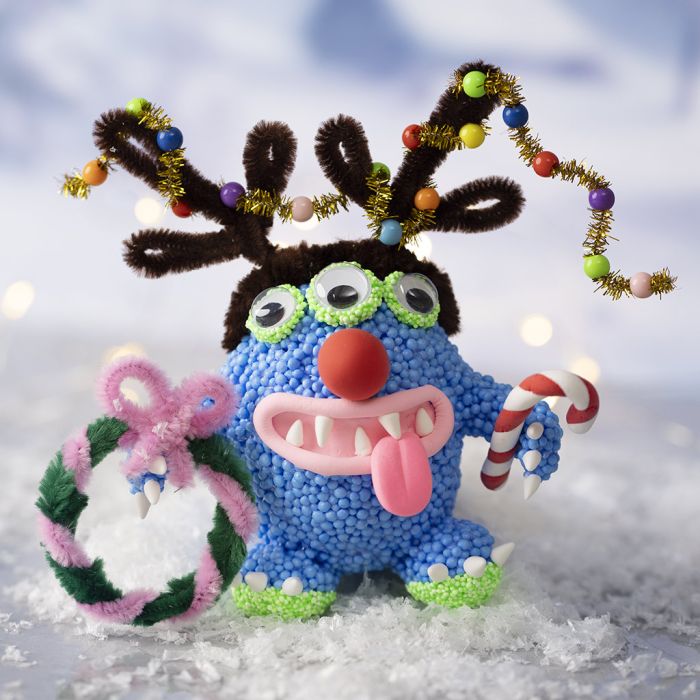 Monstre de Noël en Foam Clay® et Silk Clay®