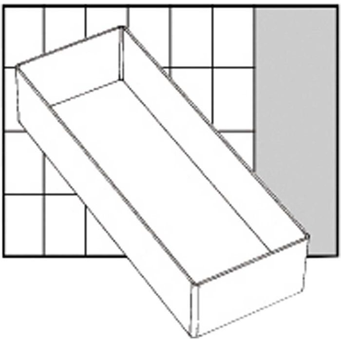 Boîte de rangement, dim. A7-2, H : 47 mm, dim. 218x79 mm, 1 pièce