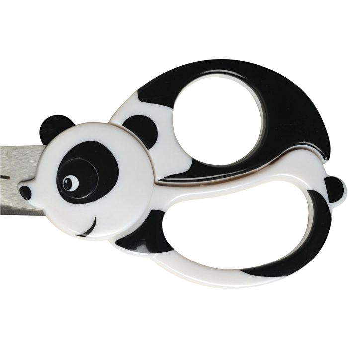Fiskars Ciseaux Animaux pour Enfants, Panda, L : 13 cm, 1 pièce