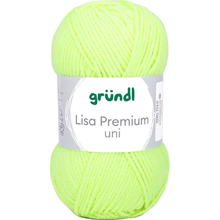 aiguille 3-3,5, jaune néon, 50 gr/ 1 boule