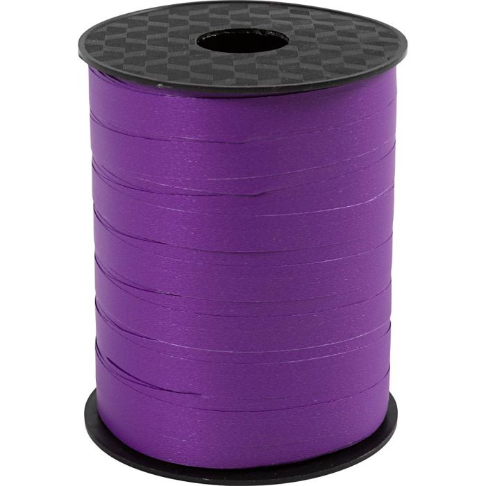 Ruban cadeau, L : 10 mm, mate, violet, 250 m/ 1 rouleau