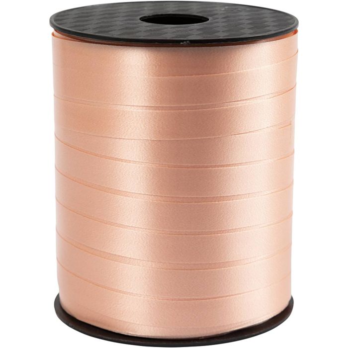 Ruban cadeau, L : 10 mm, brillante, beige, 250 m/ 1 rouleau