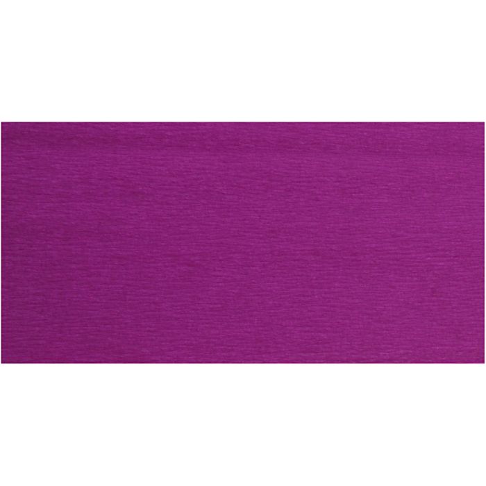 Papier Crépon, feuille 50x250 cm, 22 gr, violet, 10 pli/ 1 Pq.