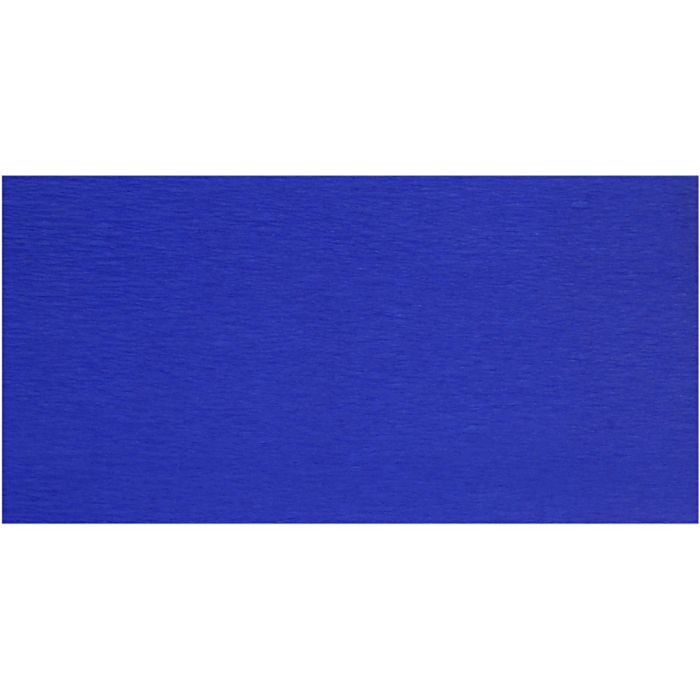 Papier Crépon, feuille 50x250 cm, 22 gr, bleu, 10 pli/ 1 Pq.