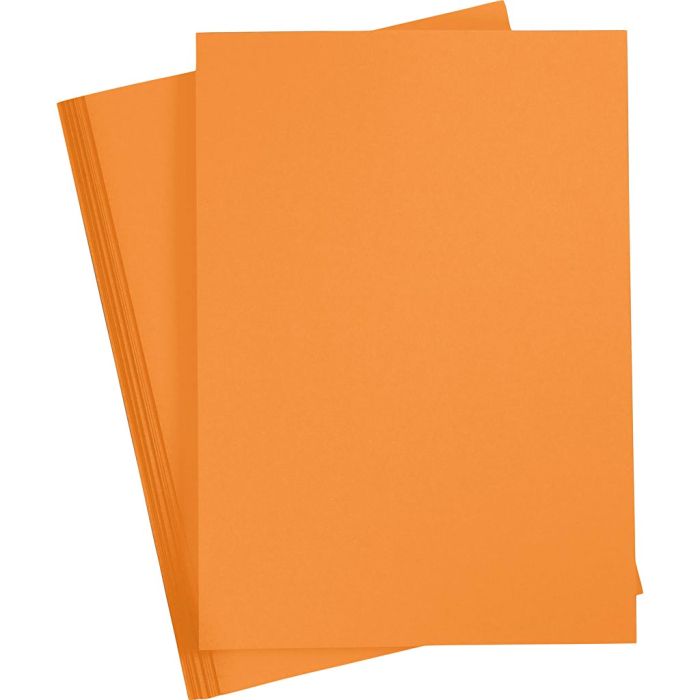 Papier cartonné, A3, 180 gr, orange, 25 flles/ 1 Pq.