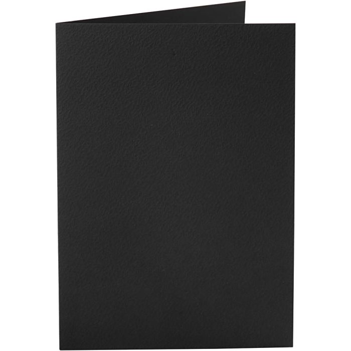 Cartes, dimension carte 10,5x15 cm, 220 gr, noir, 10 pièces/ 1 Pq.
