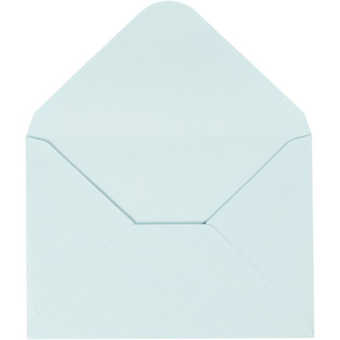 Enveloppes, dimension enveloppes 11,5x16 cm, 110, bleu clair, 10 pièces/ 1 Pq.