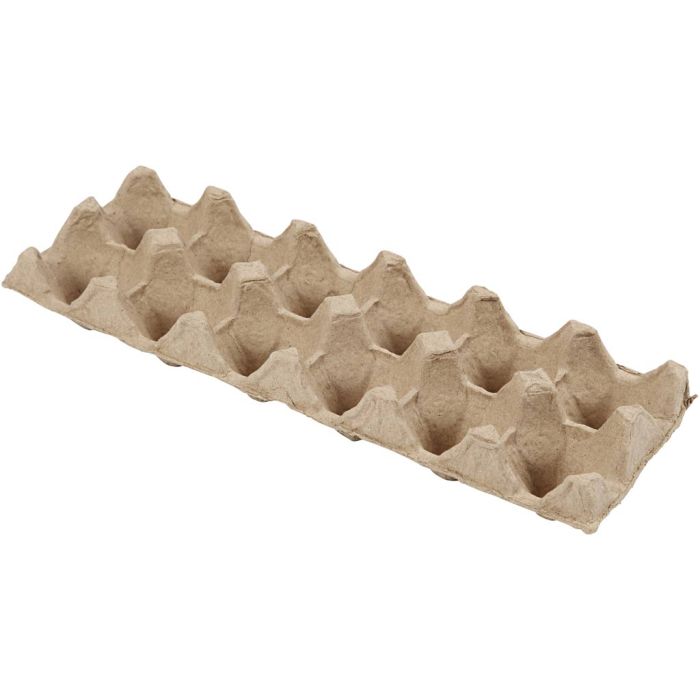 Boîtes à oeufs, H : 5 cm, L : 30,5 cm, L : 11 cm, 3 pièces/ 1 Pq.