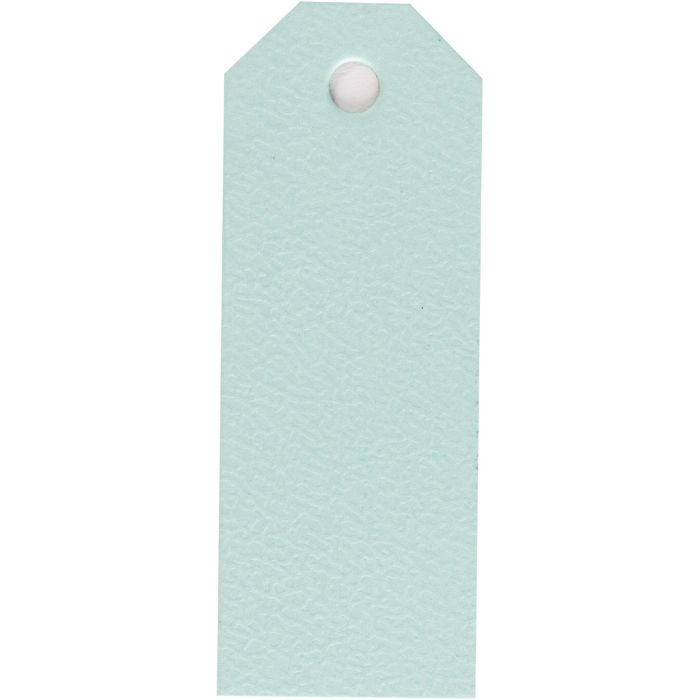 Étiquettes en carton, dim. 3x8 cm, 220 gr, bleu clair, 20 pièces/ 1 Pq.