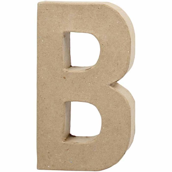 Lettre, B, H : 20,5 cm, L : 11,5 cm, ép. 2,5 cm, 1 pièce