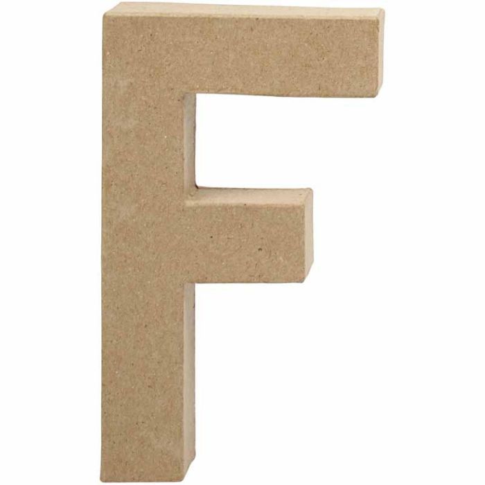 Lettre, F , H : 20,5 cm, L : 11,6 cm, ép. 2,5 cm, 1 pièce