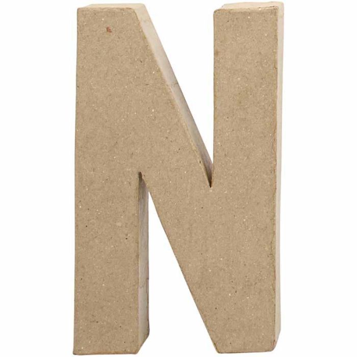 Lettre, N, H : 20,2 cm, L : 11,5 cm, ép. 2,5 cm, 1 pièce