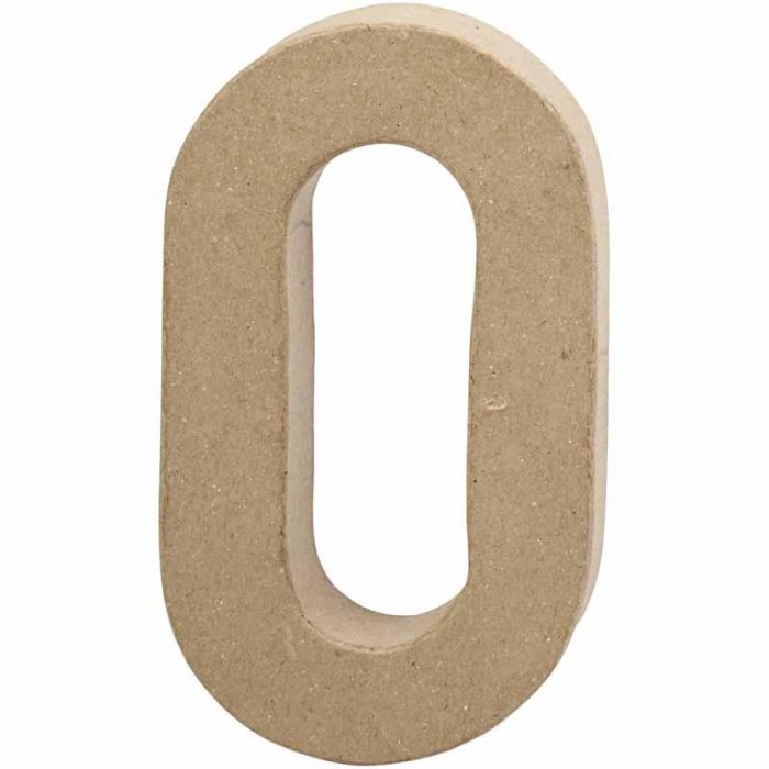 Chiffre, 0, H : 20,4 cm, L : 11,7 cm, ép. 2,5 cm, 1 pièce