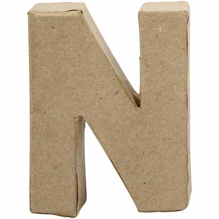 Lettre, N, H : 10 cm, L : 7,8 cm, ép. 2 cm, 1 pièce