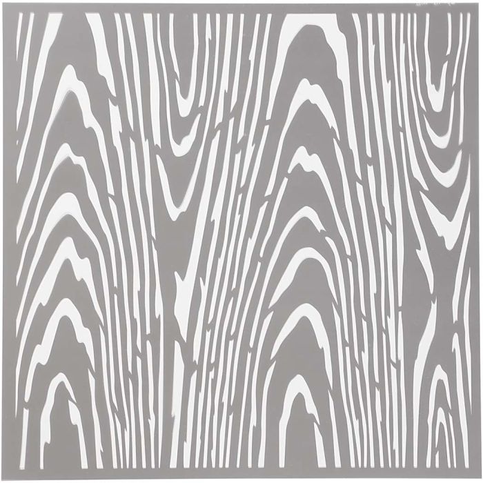 Pochoir, bois, dim. 30,5x30,5 cm, ép. 0,31 mm, 1 flles