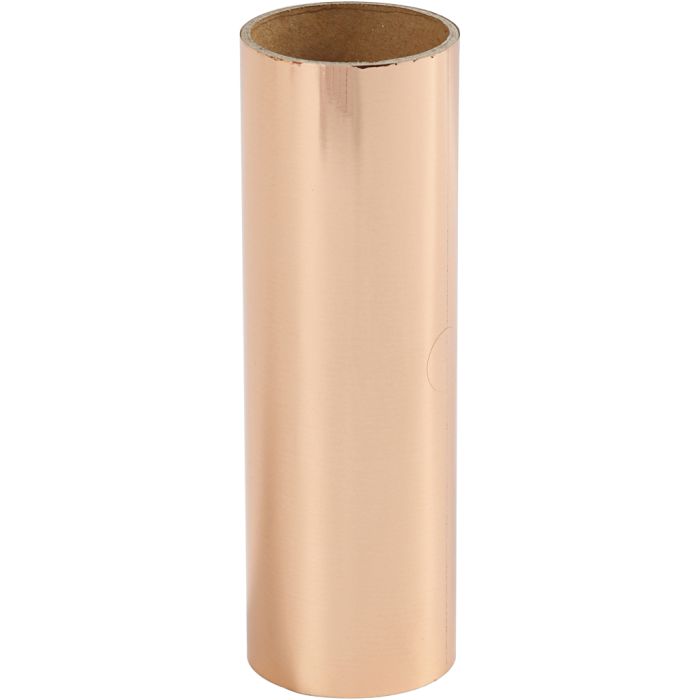 Film décoratif, L : 15,5 cm, ép. 0,02 mm, rose or, 50 cm/ 1 rouleau