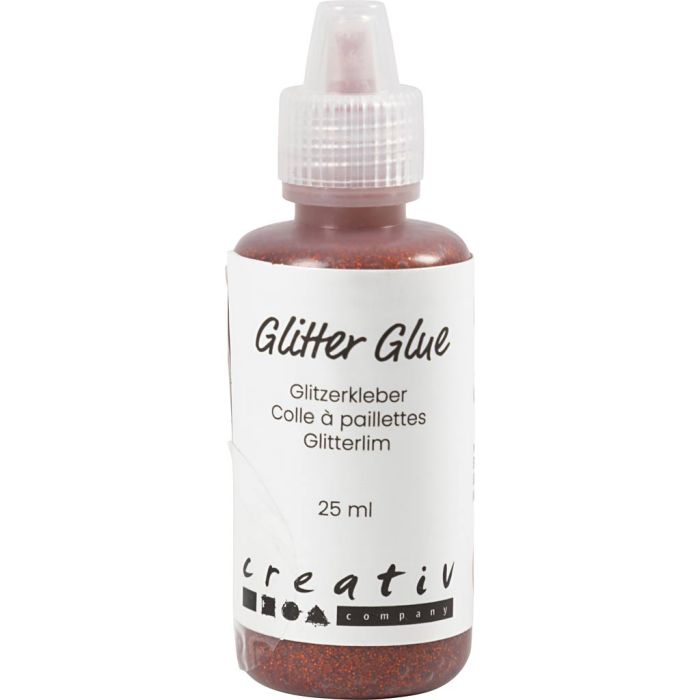 Colle à paillettes, orange, 25 ml/ 1 flacon