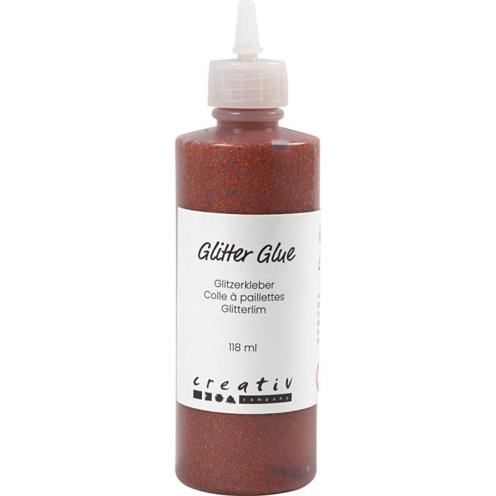 Colle à paillettes, orange, 118 ml/ 1 flacon