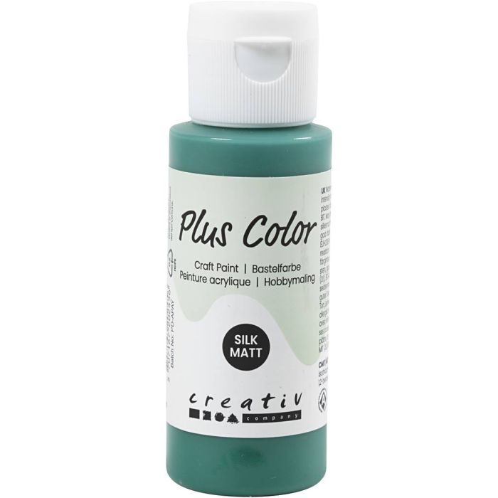 Peinture Acrylique Plus Color, vert foncé, 60 ml/ 1 flacon