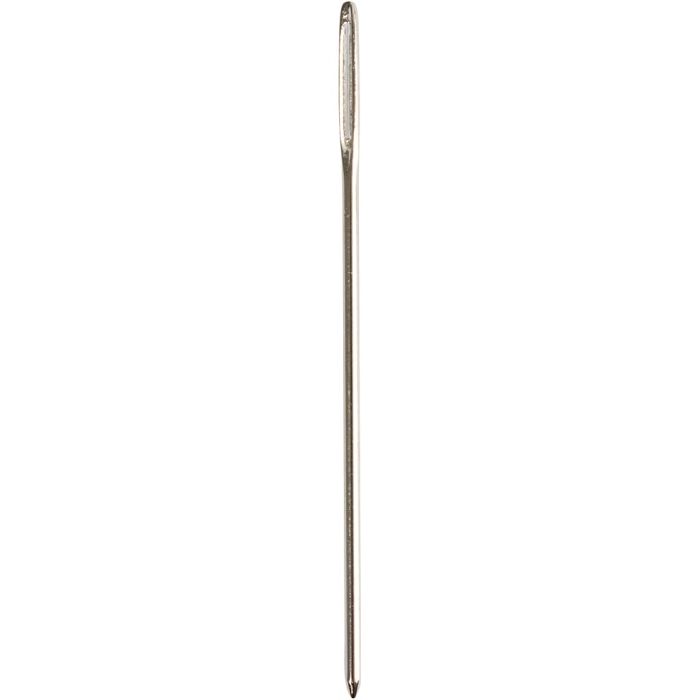 Aiguilles à broder, Diamètre 9 mm , dim. 18, L : 50 mm, sans pointe, 25 pièces/ 1 Pq.