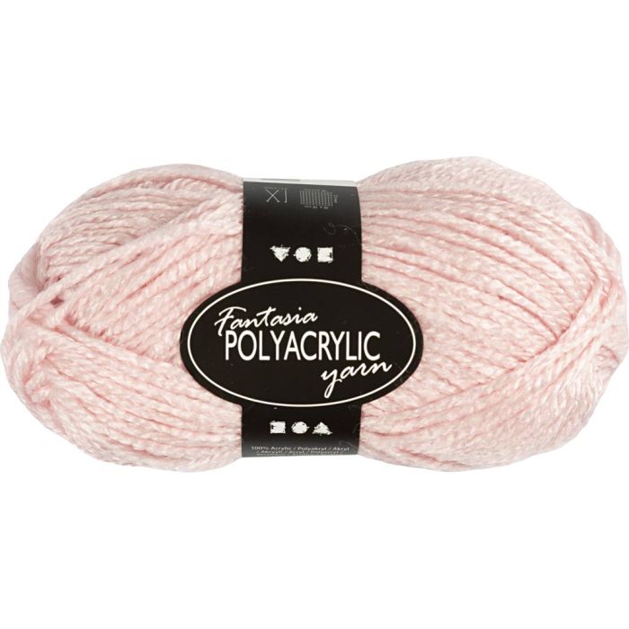 Pelote de laine acrylique Fantasia, L : 80 m, aiguille 4,5-5, rouge clair, 50 gr/ 1 boule