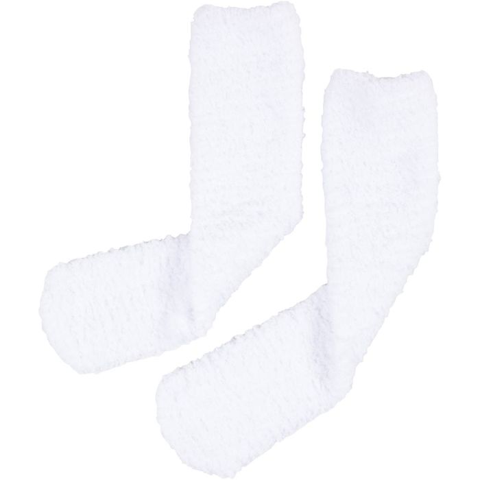 Chaussettes douillettes, dim. One-size, blanc, 1 paire