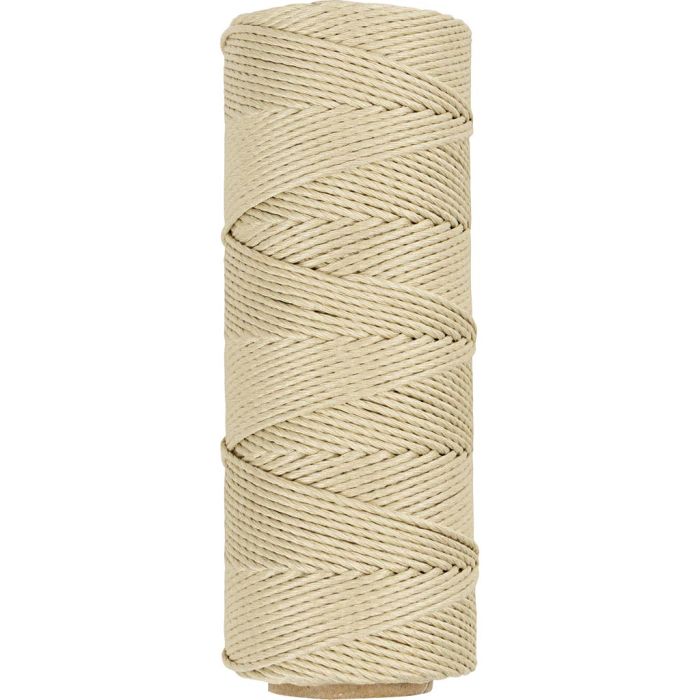 Fil de bambou, ép. 1 mm, blanc cassé, 65 m/ 1 rouleau