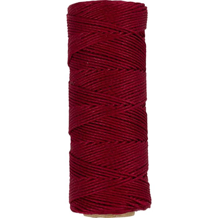 Fil de bambou, ép. 1 mm, rouge, 65 m/ 1 rouleau