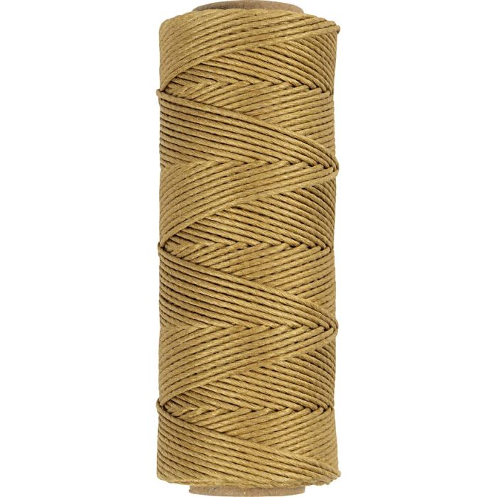 Fil de bambou, ép. 1 mm, or, 65 m/ 1 rouleau