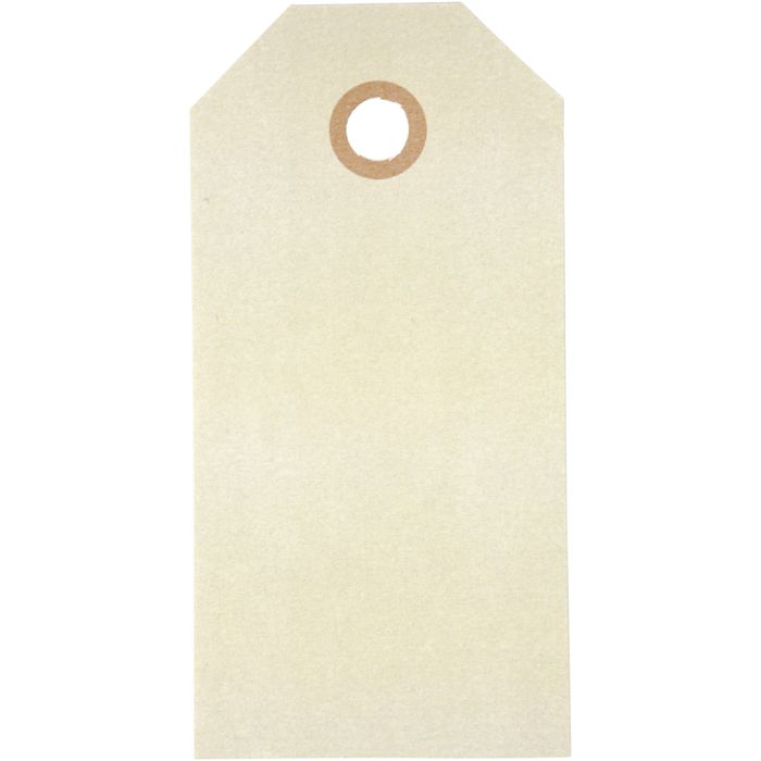Étiquettes en carton, dim. 5x10 cm, 250 gr, crème, 20 pièces/ 1 Pq.