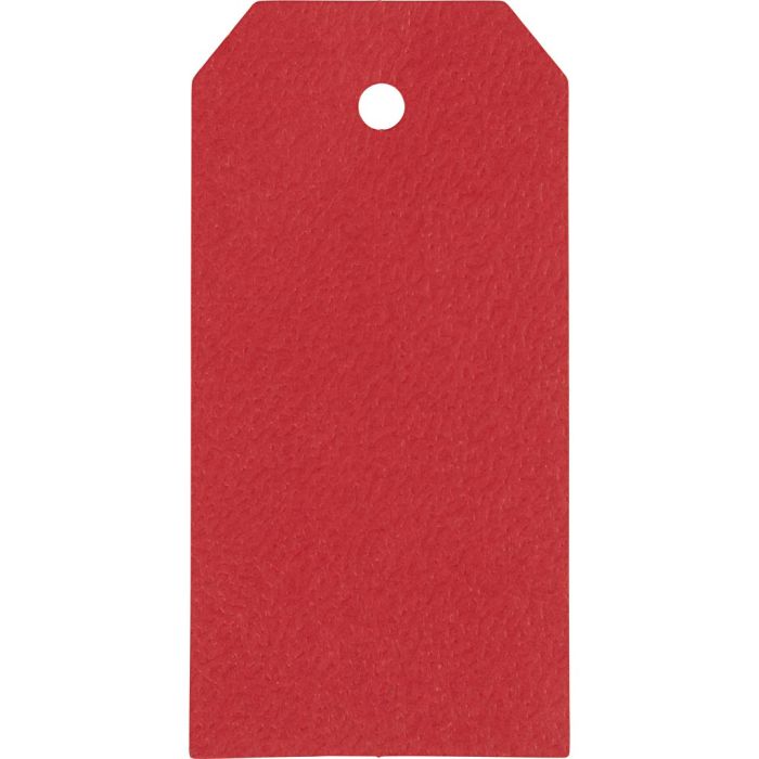 Étiquettes en carton, dim. 5x10 cm, 250 gr, rouge, 20 pièces/ 1 Pq.