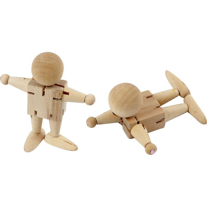 Bonshommes flexibles, H : 8 cm, 5 pièces/ 1 Pq.