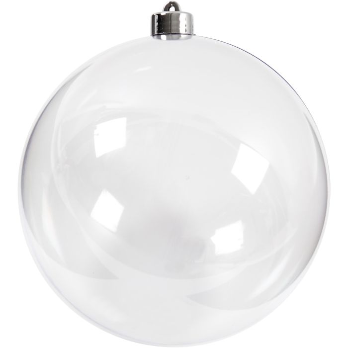 Boule à décorer, d 15,6 cm, transparent, 1 pièce