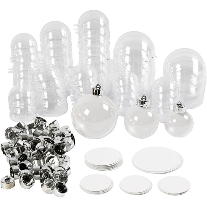 Boule à décorer, d 5+6+8 cm, 60 pièces/ 1 Pq.