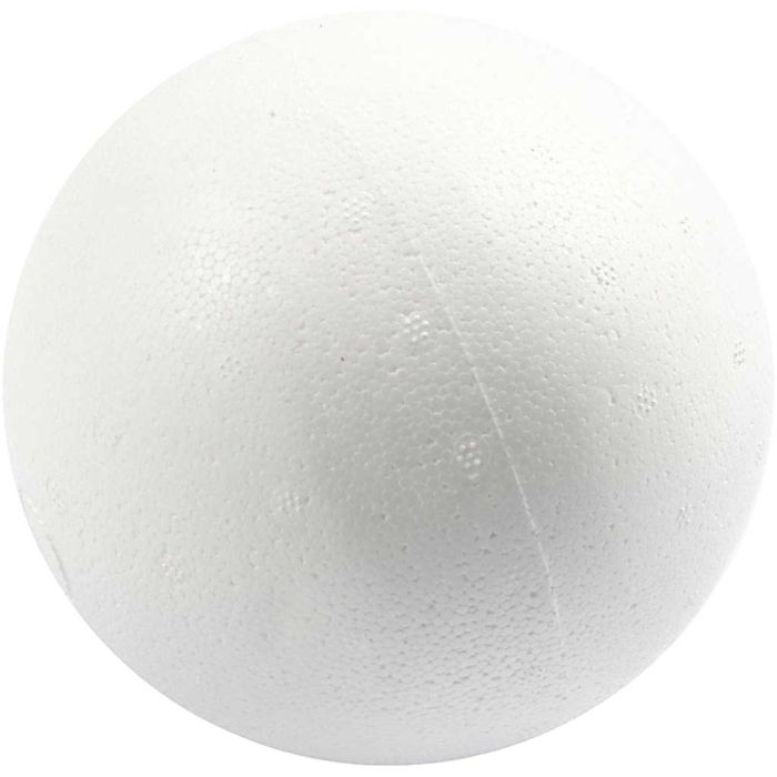 Boules en polystyrène, d 12 cm, blanc, 25 pièces/ 1 sac