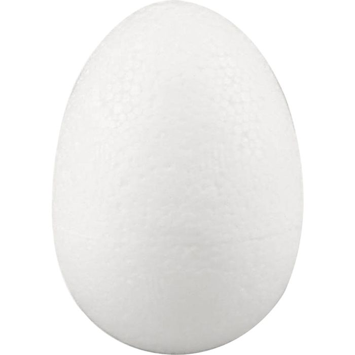 Oeufs en polystyrène, H : 7 cm, blanc, 50 pièces/ 1 Pq.