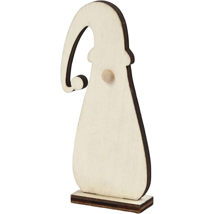 Lutin de Noël, H : 10 cm, P: 1,5 cm, L : 4,5 cm, ép. 3 mm, 3 pièces/ 1 Pq.
