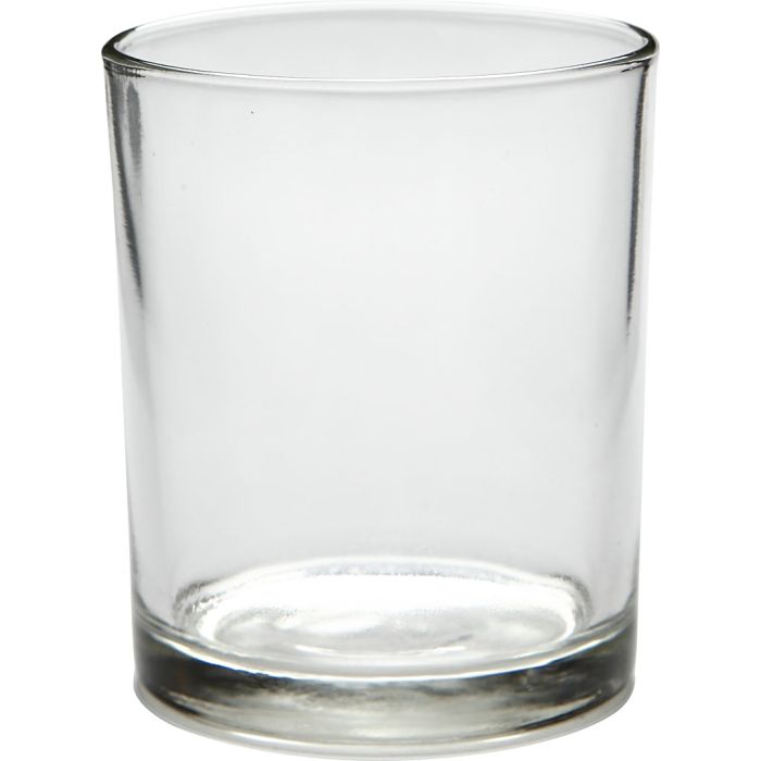 Bougeoir pour bougie chauffe-plat, H : 8,3 cm, d 6,9 cm, 240 ml, 12 pièces/ 1 Pq.