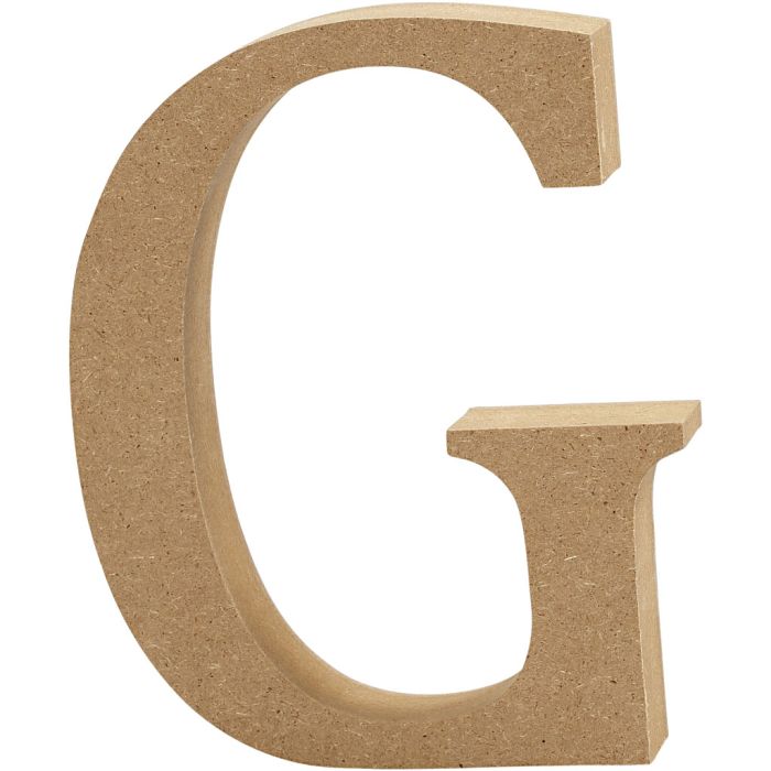 Lettre, G, H : 13 cm, ép. 2 cm, 1 pièce