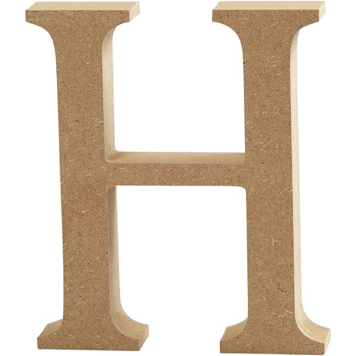 Lettre, H, H : 13 cm, ép. 2 cm, 1 pièce