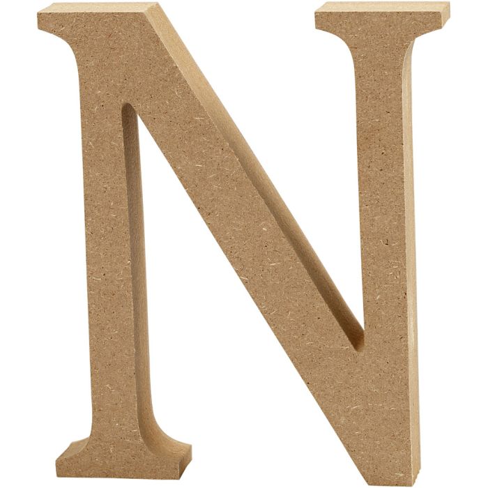 Lettre, N, H : 13 cm, ép. 2 cm, 1 pièce