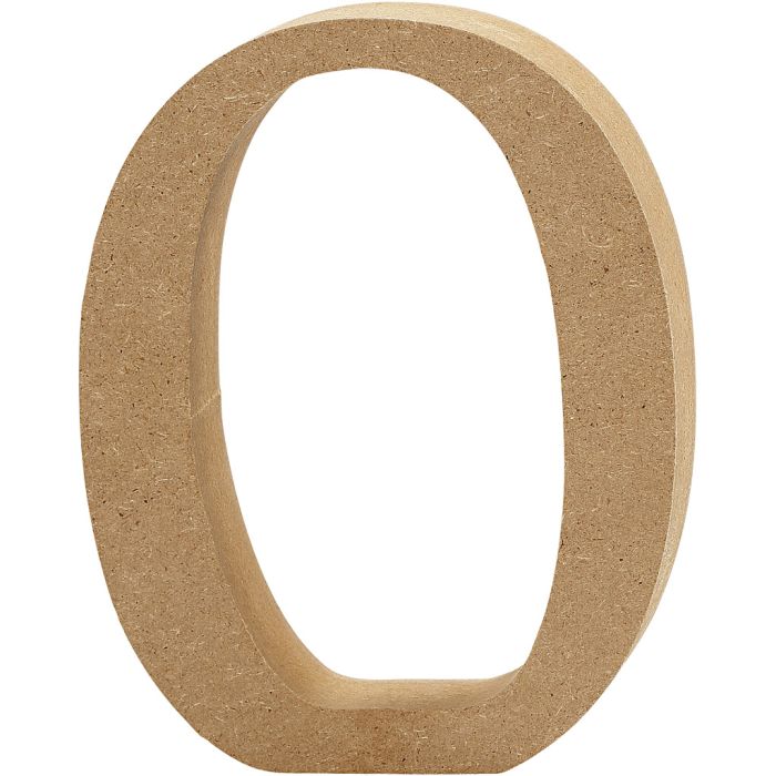 Chiffre, 0, H : 13 cm, ép. 2 cm, 1 pièce