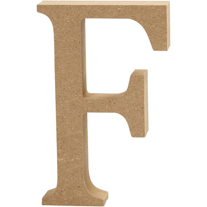 Lettre, F, H : 8 cm, ép. 1,5 cm, 1 pièce